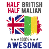 Moitié britannique moitié maliens