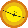 glider and sun