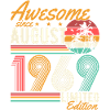 Août 1969 Naissance Anniversaire Rétro