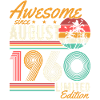 Août 1960 Naissance Anniversaire Rétro