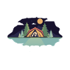 Camping Camping Holiday Tent Gift