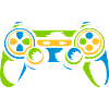 Bunter Controller Retro Konsole