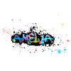 Amelia ,flowers,flower wreath,floral,graffiti