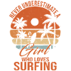 Surfeuse Retro palmier