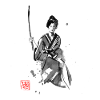 geisha and katana