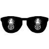 Coole Ananas Brille