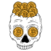 Bitcoin Skull BTC Trader boursier