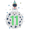 11th Birthday Space Birthday Party