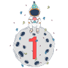 1st Birthday Space Birthday Party