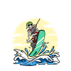Wakeboard Squelette Wakeboarder Wakeboard
