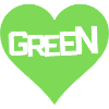 GREEN LOVE HEART