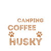 Husky Coffee Camping Dog Cafe