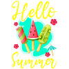 Crème glacée Popsicle Hello Summer