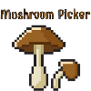 Mushroom picker Pixelart