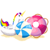 Unicorn Strandparty Sommer
