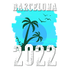 Barcelone 2022 Palmiers