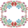 vide,fleurs,couronne de fleurs,floral,illustration