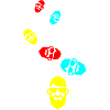 Symbole de barbe du visage