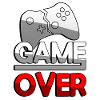 GAME OVER (Red) + Controller - Gaming
