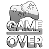 GAME OVER (Blanc) + Contrôleur - Jeux