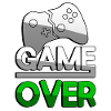 GAME OVER (Green) + Controller - Gaming