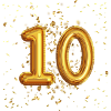10 Years Balloon Design