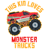 This Kid loves Monster Trucks