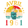 1961 Avril Anniversaire Légende