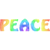 Peace Schmetterling Regenbogen