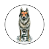 Chien-loup tchécoslovaque Aquarelle Illustratio