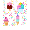 Ice Cream Cone Popsicle Love