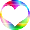 Rainbow Heart Love LGBT