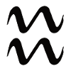 Sternzeichen Wassermann - Tierkreiszeichen Symbol