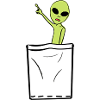 chest pocket friend - Alien