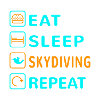 Eat. Sleep. Skydiving. Repeat Design