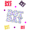 Dotday bunt - Text Pattern
