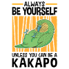 Be a Kakapo flightless parrot