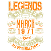 1971 March Birthday Legend