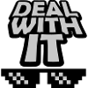 Deal with it lettering