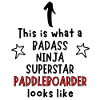 Badass, Ninja, Superstar, Paddleboarder