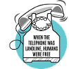 Without phone, humans are free