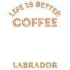 Labrador Kaffee Hund Cafe