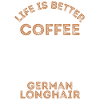 German Longhair Coffee Dog Cafe