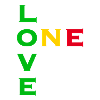One love - green yellow red