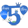 5 Birthday Boy Balloon