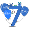 7 Birthday Boy Balloon