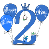2 Birthday Boy Balloon