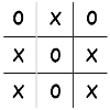 Tic-Tac-Toe Game Three wins Kreis Kreuz