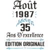 35 ans anniversaire aout 1987