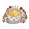 Happy Coffee Cup